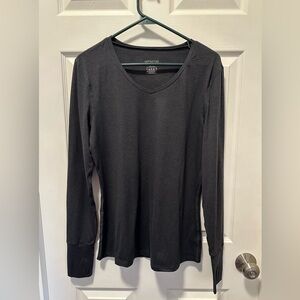 HotTotties Women's Black Long Sleeve Thumb Hole Athletic Top Size Large